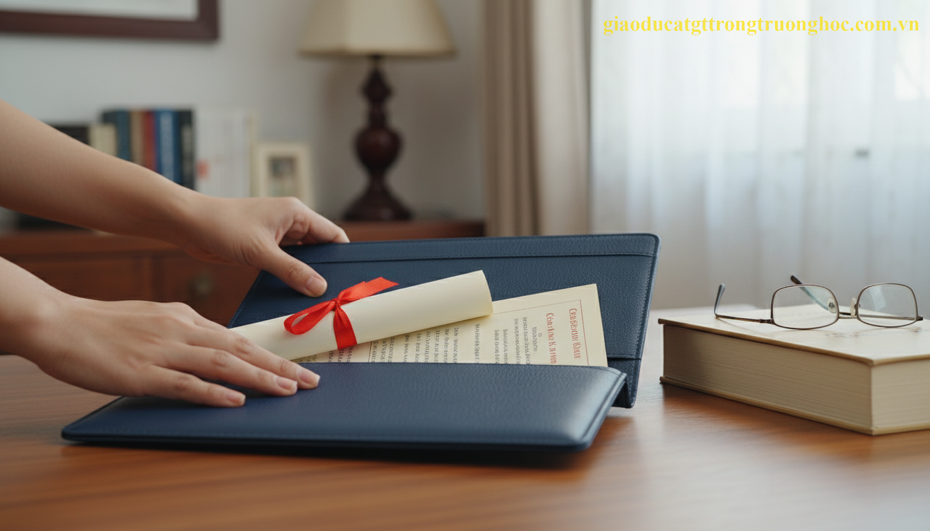 Hồ sơ học thuật của học sinh GDTX được chuẩn bị kỹ lưỡng cho quy trình thẩm tra APS.