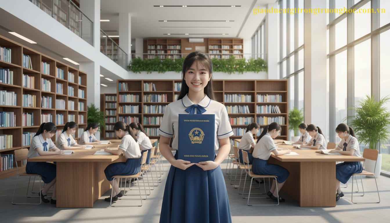 Học sinh Việt Nam cầm bằng tốt nghiệp GDTX có giá trị pháp lý tương đương chính quy.